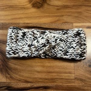 AE American Eagle‎ Ear Warmer Headband Gray Cream Brown Winter